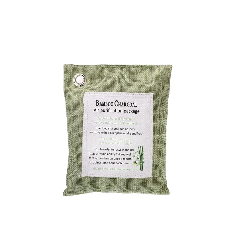 OEM Activated Bamboo Charcoal Odor Absorber Air Purifying Bags Home Use Air Freshener 4Pack X 200g