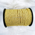 Hot Selling Metallic Lurex Twisted Cord Diy Decoration Cord 4-5mm Cotton Macrame Rope Popular