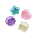 Food Grade Plastic 4-Piece Eco-Friendly Cookie Cutters Set with Heart Shape for Fondant/Fruit/Dough-Beginner Baking Essentials
