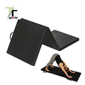 TTSPORTS Tri-Fold Gym Folding Thick Exercise Aerobics Mats With Carrying Handles for Martial Arts Gymnastics Stretching