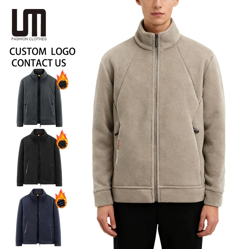 OEM Service Wholesale Trending Winter Men Clothing Warm Thick Fleece Fashion Casual Coat Large Size 5XL Windbreaker Jackets