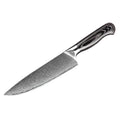 Professional Japanese Chef Knife Set Wood Handle Carbon Steel Damascus Blade 8-Inch Ambidextrous Giftbox Custom Logo Kitchen