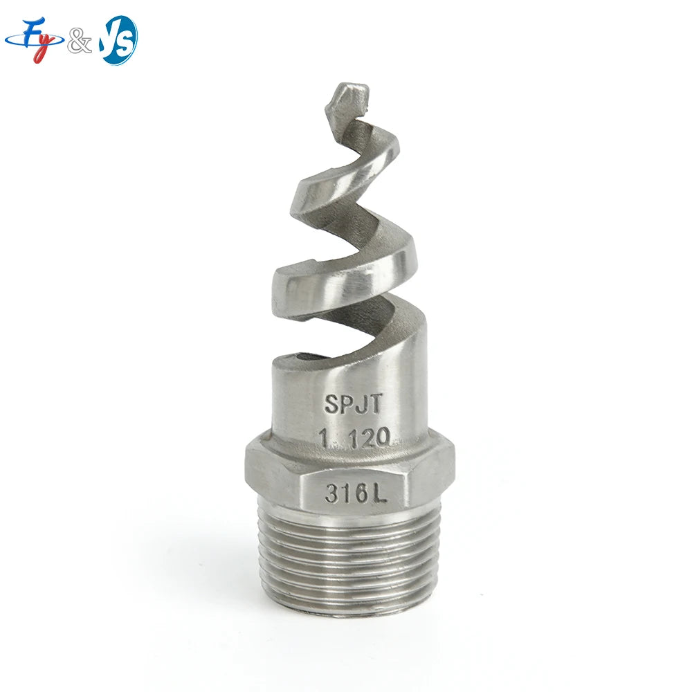 1/4 Male Stainless Steel Spiral Nozzle Strong Jet Pool Blower Radiator Filters Air Nozzle Angle Structure High Flow