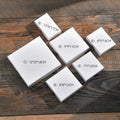 BASQUESUN White Thin Earring Box Pendant Ring Bracelet Necklace Box Jewelry Packing Box