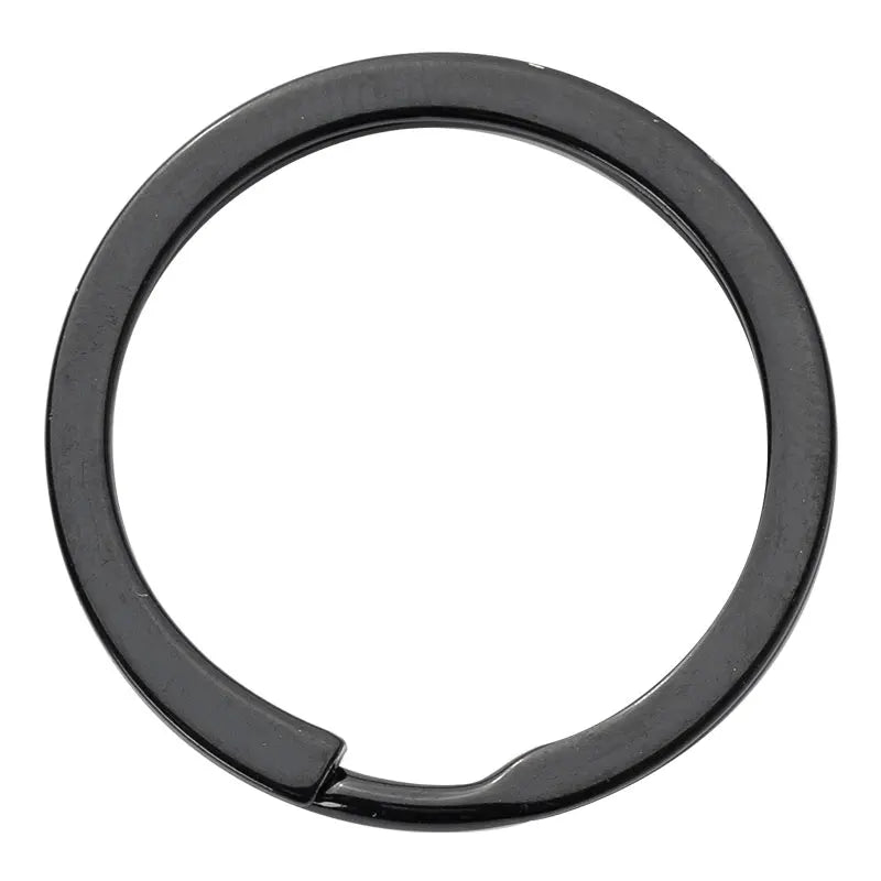 PD433-448 Colorful 30mm Iron Paint Circular Ring Flat Keychain Metal Keyring for DIY Jewelry Accessories