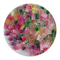 100Pcs/Lot 11*17MM Colorful Glitter Gummy Bear Flatback Resin Cabochon Two Tone Gummy Bear Candy Beads Charms for Nail Art Decor