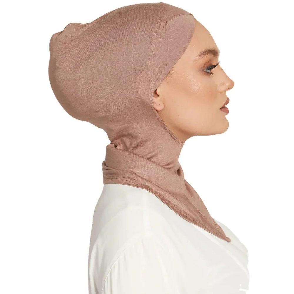 Beautiful Undercap Inner Khimar Folar De Modal Mousseline Hijab Turquie Marocain Bonnet With Niqab