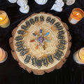 New New Woodcut Rune Set Western Occult Scepter Ritual Items Divination Ouiree Game Items Family Party Board Game