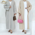 Loriya OEM ODM Abaya 2023 Customized Islamic Clothing Women Kimono Cardigan Muslim Casual Dresses Dubai Abaya