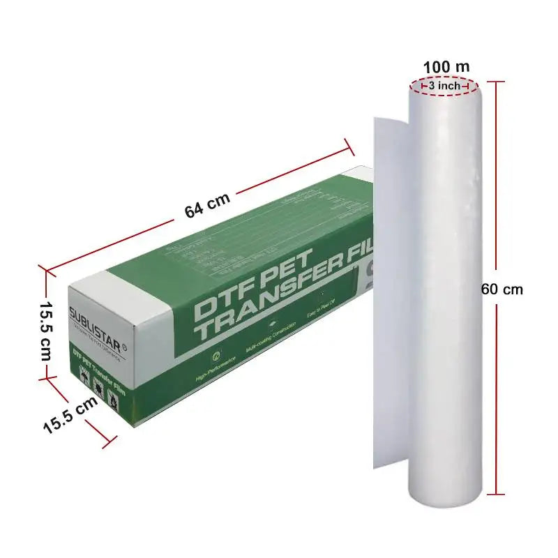 SUBLISTAR Water Ripples Effect DTF Film (60CM*100M)Heat Transfer Material with Water Flow and Sparkling Effect for DTF Printing