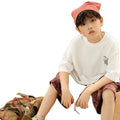 Wholesale Blank Plain Summer Custom Cotton Oversized Kids Children Boys Girls Clothes Wear T-Shirt for Kids Boys Children Girl
