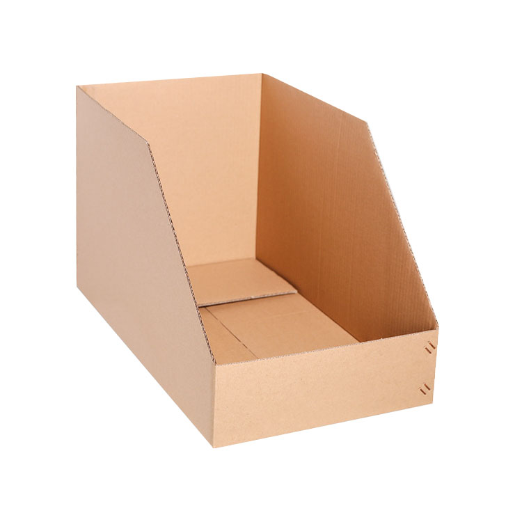Custom Carton Box Simple Corrugated Box Design Printing Paper Bin Display Box