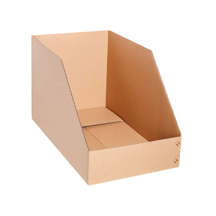 Custom Carton Box Simple Corrugated Box Design Printing Paper Bin Display Box