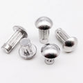 100pc GB827 Aluminum M2 M2.5 M3 M4 Solid Rivet Knurled Shank Button Head 2-4mm Diameter Name Plate 3-10mm Length for Labeling