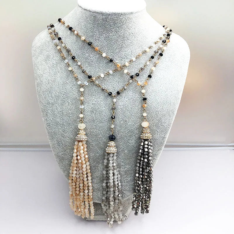 18K Gold Plated Rosary Beads Necklace San Judas Tadeo Pendant Cross Religious Jewelry 6mm Crystal Trendy Party Women