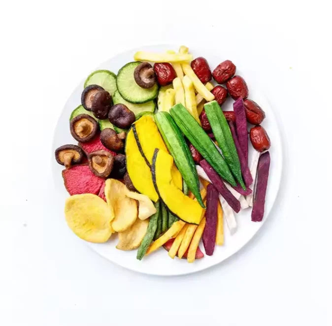 Ready-to-Eat Freeze-Dried Sliced Mushrooms Mixed Fruit Vegetable Snacks Sweet Crispy ISO Certified Bulk Packaged Dried Fruit