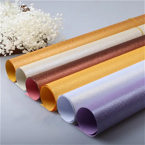 SY Wholesale 120g Recyclable Pearl Paper Eco-friendly Non-stick Floral Craft Gift Packaging Coated for Stickers Use