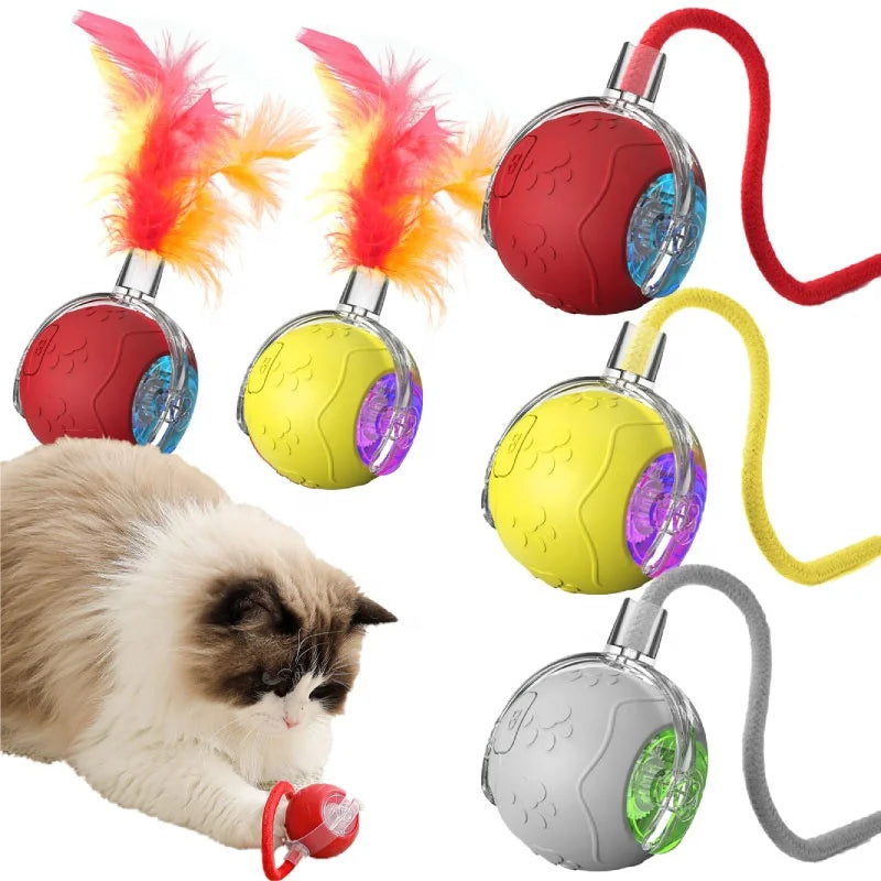 Intelligent Obstacle Avoidance Silicone Ball New Smart Interactive Pet Toy for Cats and Dogs Random Rolling Companion Toy