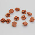 100Pcs Hot Selling Small Walnut Resin Cabochon Pecan Charms for Scrapbooking Slime Charms Crafts Making Hair Bow DIY