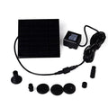 Eco-friendly  Small Solar Water Pump Submersible Bird Bath Fountain Kit with Different Nozzles for Outdoor Pond Garden or Pool