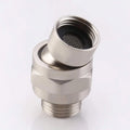 Universal Adjustable Chrome Finish Shower Arm Extension Component Brass Swivel Shower Connector Adapter Easy Bathroom