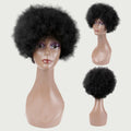 Short Afro Kinky Curly 100% Human Hair Wigs Natural Machine Made Wigs Human Hair Wig MegaBDM