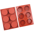 6 Cavity 5.7CM Silicone Cylindrical Soap Mold Round Ice Cube Tray Chocolate Silicone Cake Mold DIY Handmade Soap Mold MegaBDM
