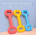 Double Handle Interactive Rubber Dog Training Toy TPR Novelty Leak Food Toys Make Sounds Encourage Teeth Grinding for Clean