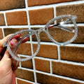 Women Designer New Sunglasses Arrivals 2025 Anti Blue Ray Rhinestone Shades Crystal Clear DDP Free Shipping Fashion Glasses