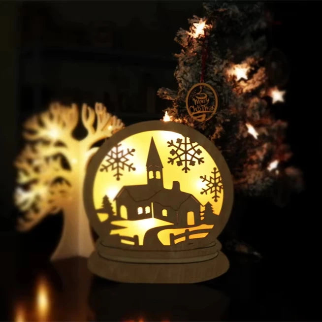Factory Direct Wholesale New Design DIY Carved Wood Lights 3D LED Night Lights Bedside Night Lights