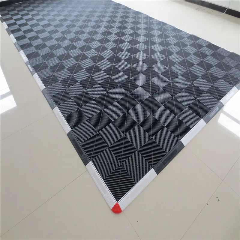 Customized Water Drainage Reasonable Price Economical Garage Floor Tiles Plastic Floor Protection Tile for Car Parking Outdoor