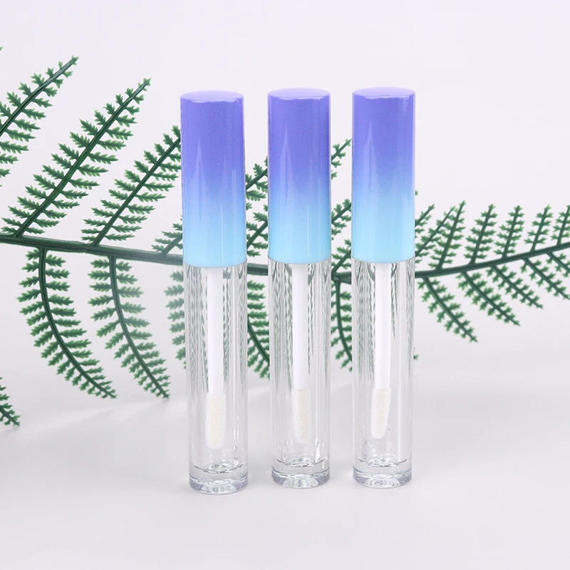 New Classy 3ml Plastic Lip Gloss Containers Tube Double Wall Empty Pink Cylinder Column Buus Lip Gloss Storage