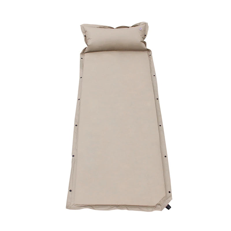 Outdoor Self-Inflating Waterproof Camping Mattress Spliced Sleeping Mat with Connectable Pillow for Hiking