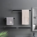 Plastic Eco-Friendly Multifunctional Wall Mounted Towel Rack with Shelf and Bar for Bathroom
