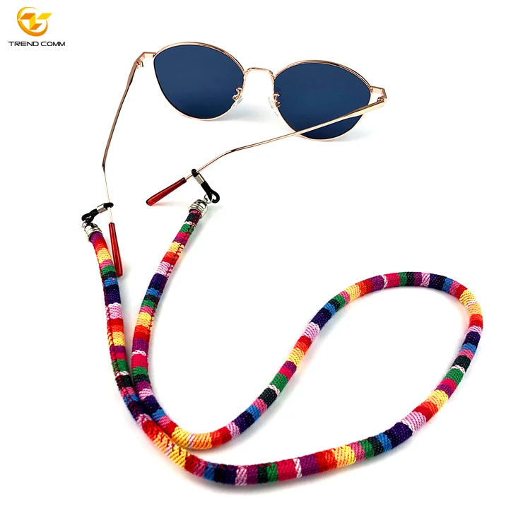 2026 Bohemian Style Colorful Cotton Rope Eyeglasses Chain Sunglasses Cords Holder Spectacles Chain for Girl