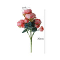 5 Head High Quality Manufacturer New Peony Artificial Bundle with 5-fork for Wedding Hotel Stage Decoration