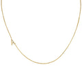Nagosa Dainty 925 Sterling Silver Cz Women Jewelry 14k 18k Gold Vermeil Capital a Initial Side Way Necklaces