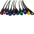 Julet Electric Bicycle Parts Female Male 2-6 Pin Ebike Extension Connector Waterproof Plug LCD for Throttle PAS Lithium Battery