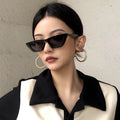 2024 Luxury Customized Logo Street Retro Couple Personalized Trendy Shades UV400 Hip Hop Small Square Futuristic Sunglasses