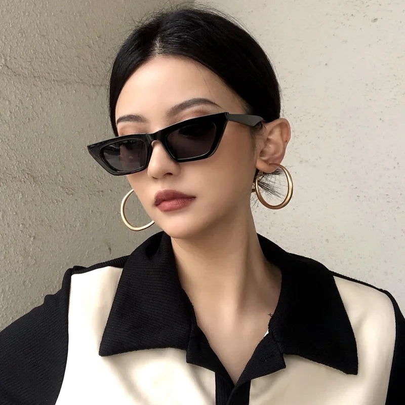 2024 Luxury Customized Logo Street Retro Couple Personalized Trendy Shades UV400 Hip Hop Small Square Futuristic Sunglasses