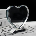 Custom Engraving Heart Shape Crystal Trophy Awards MH-NJ0747