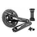 PROWHEEL 9/10/11-Speed 24/32/42T Bicycle Chain Wheel Crank Arms with BB Set for Mountain Bike MTB