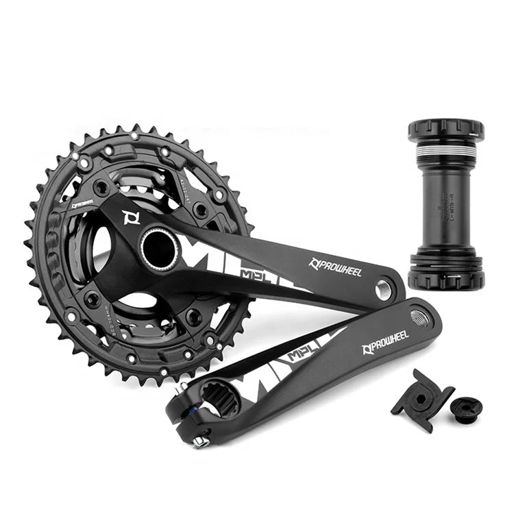 PROWHEEL 9/10/11-Speed 24/32/42T Bicycle Chain Wheel Crank Arms with BB Set for Mountain Bike MTB