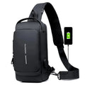 Custom Hikinng Multifunction Phone Fanny Pack Sport Waterproof Waist Bags Anti Theft USB Sling Crossbody Bag Chest Bag for Men