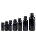 Custom Printing 10ML 30MLEssential Oil Bottle Dropper 2oz 3oz Packaging Cosmetics Serum Black Glass Dropper Bottle 5ML