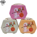 OEM Logo Pattern 12inc PC Fashionable Portable Hard Shell Cosmetic Bag Zipper Closure Elastic Band Carry Hand Luggage Travel