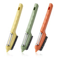 Yongli 2-in-1 Peeler Kitchen Sink Stovetop Dead Corner Decontamination Cleaning Brush Potato Eye Digging Cleaning Paring Knife