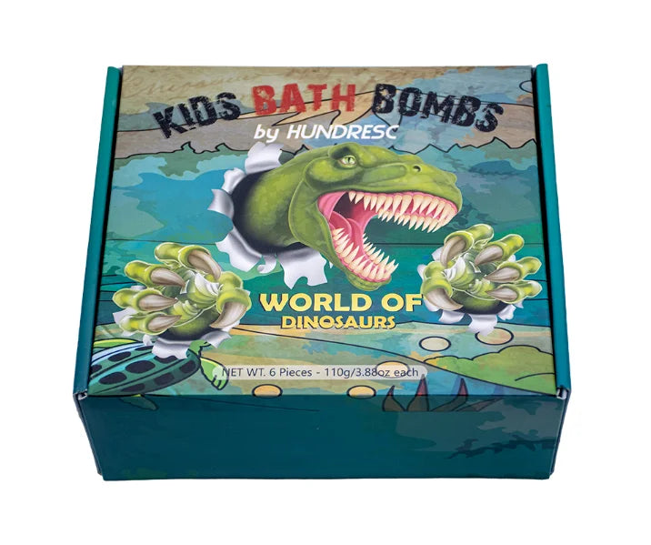 Organic Kids Bubble Bath Aromatherapy Body Care Spa Bath Luxury Dinosaur Egg Surprised Toys Inside Bath Bombs Gift Set