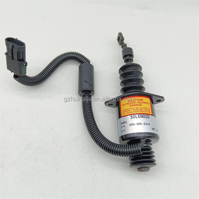 D9-220 Flameout Solenoid Valve D59-105-22+A Stop Solenoid Valve 24V Fuel Shutoff Solenoid D5910522+A for C6121 Diesel Engine