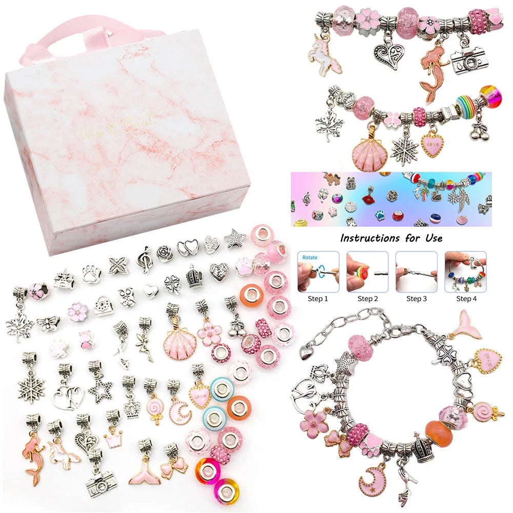 DAIHE Custom Fashion Jewelry Pendants & Charms Girls Gift Box Charms Accessories for Bracelet Diy Jewelry Making